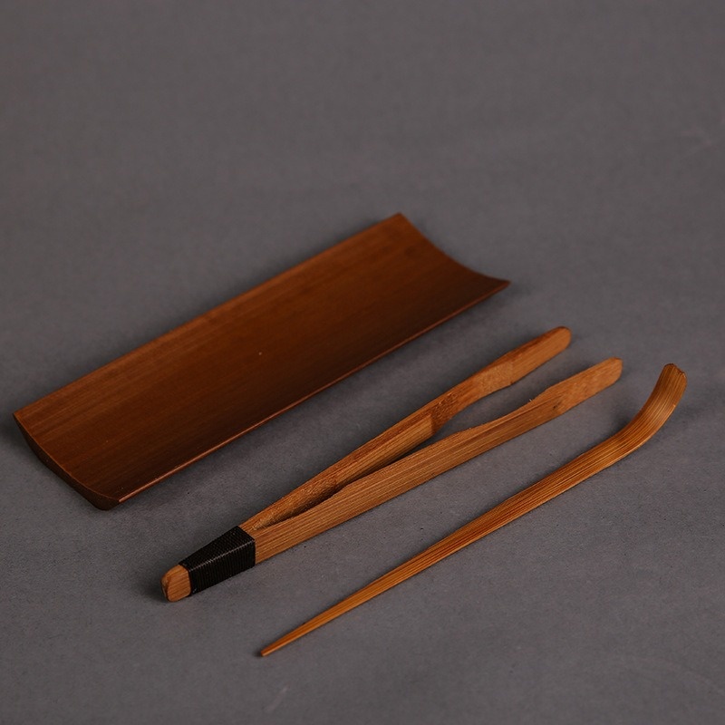 Korean Tea Set - Juego de vajilla carbonizada de bambú,