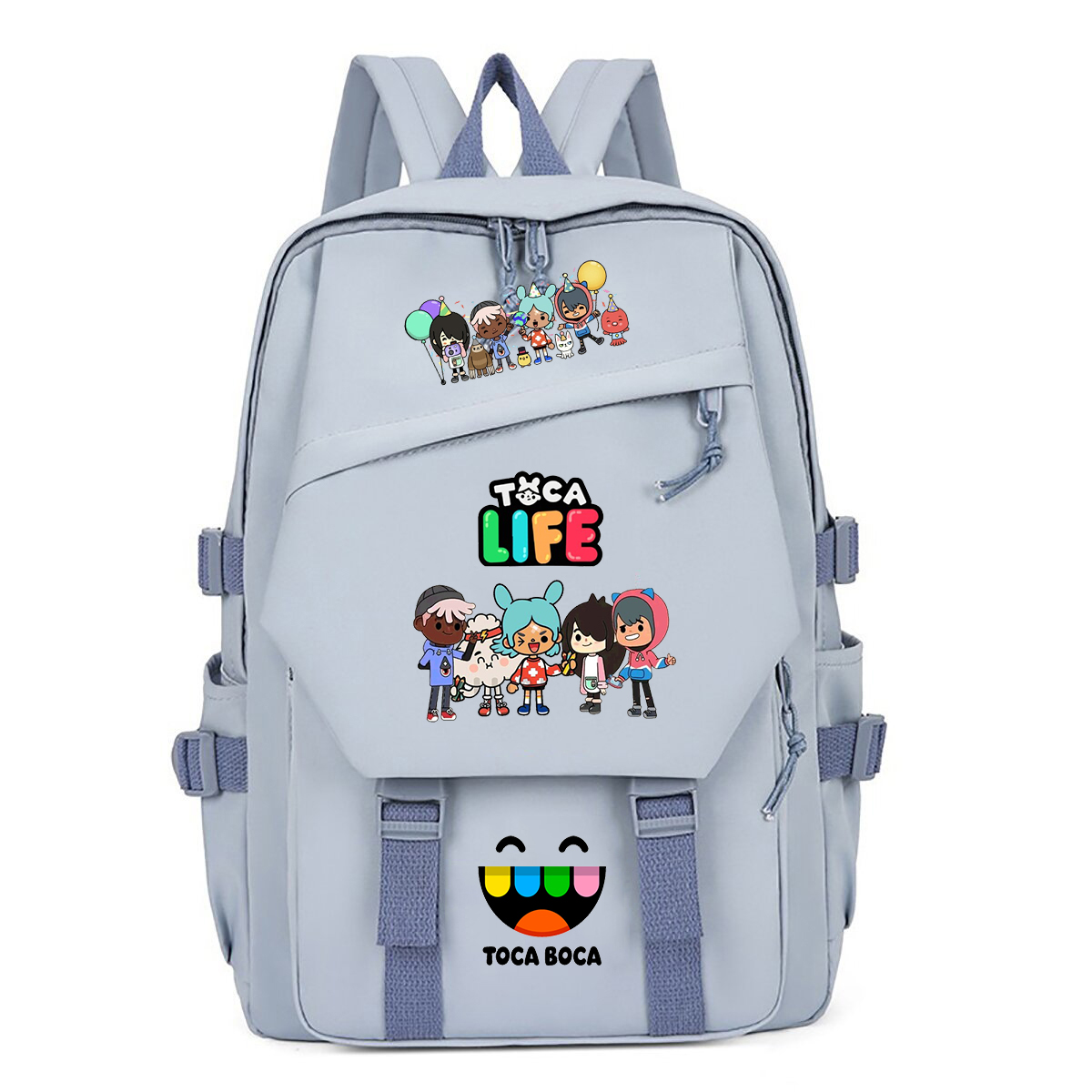 Korean Girl Lifestyle - Mochila con estampado Toca Life World,