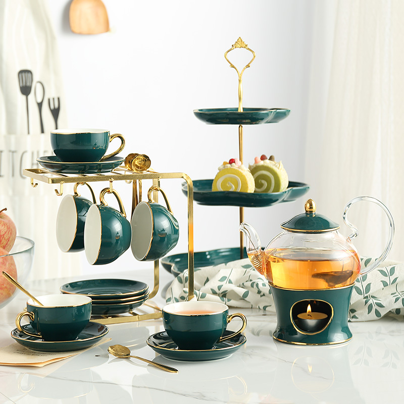 Korean Tea Set - Juego de té de cerámica nórdica,