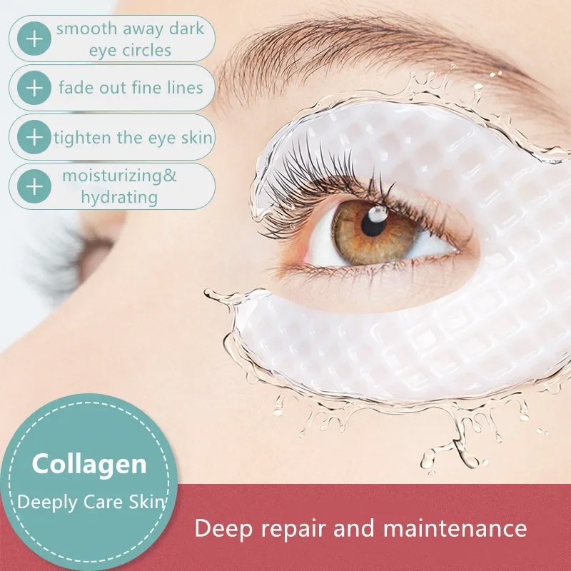 Sheet Mask Collagen - Parches para eliminar arrugas, mascarilla reafirmante