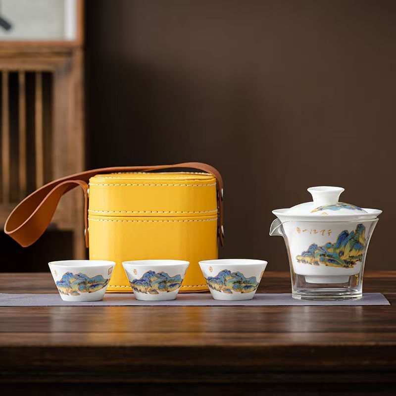 Korean Tea Set - Juego de Té de Porcelana Blanca