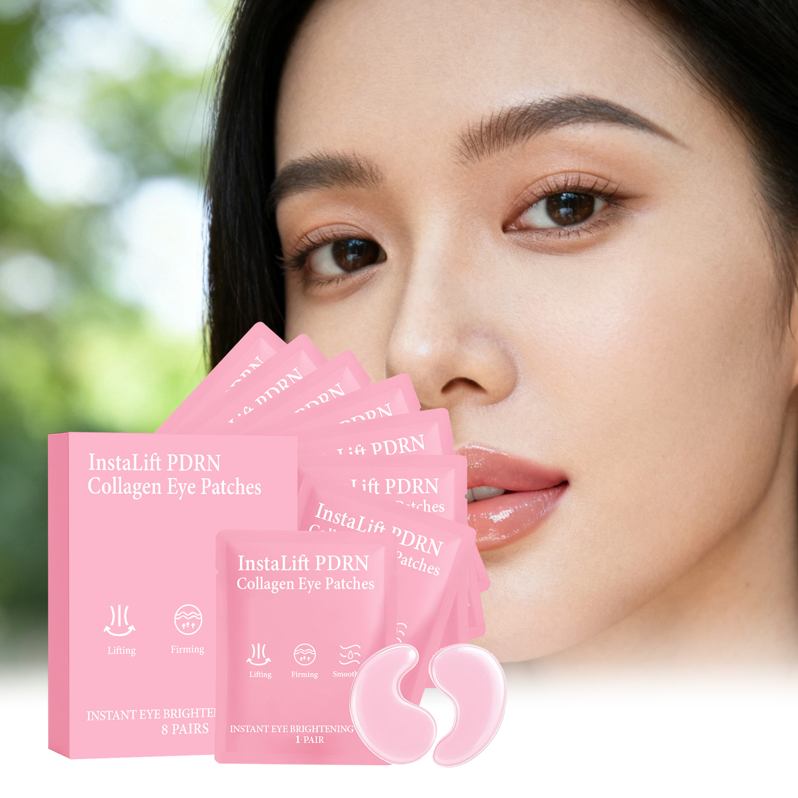 Sheet Mask Collagen - Instalift PDRN Parches de colágeno para