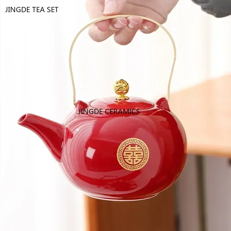Juego de té de cerámica roja,  - Korean Tea Set reseña y precio