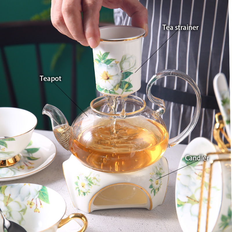 Juego de té de porcelana de hu - Korean Tea Set reseña y precio