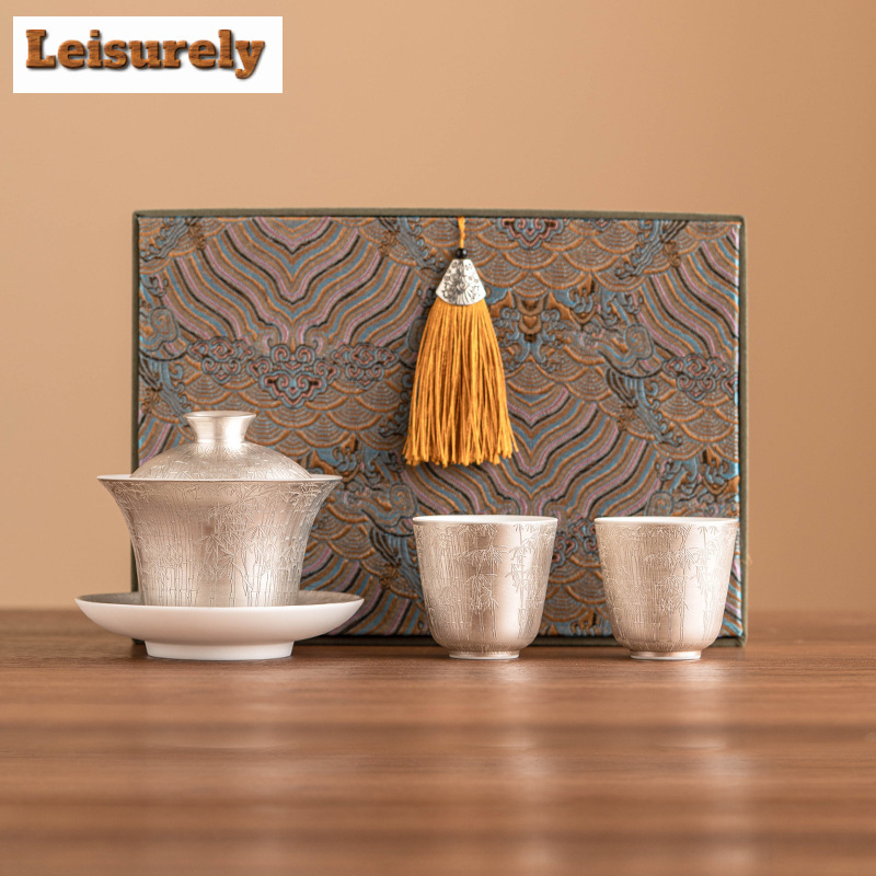 Juego de té de bambú verde pla - Korean Tea Set reseña y precio