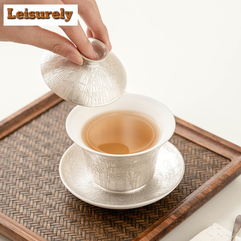 Juego de té de bambú verde pla - Korean Tea Set reseña y precio