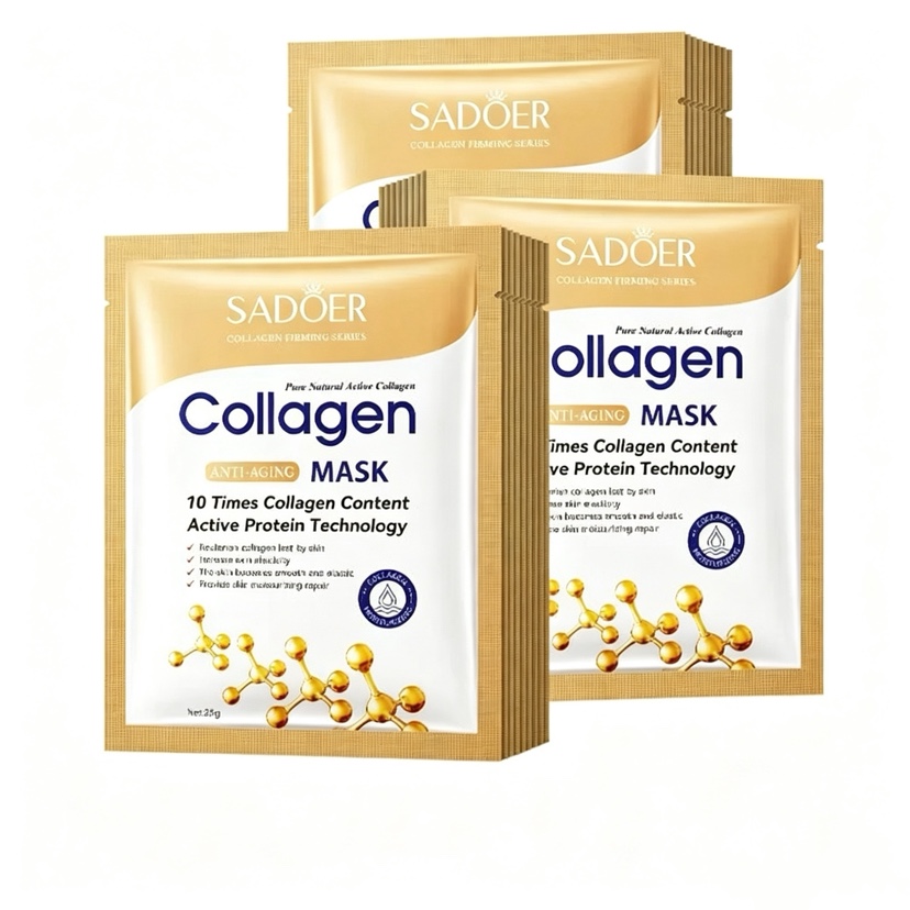 Mascarilla Facial Coreana de C - Sheet Mask Collagen reseña y precio